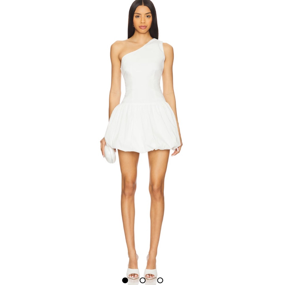 Elegant One-Shoulder White Dress